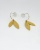 Boucles d'oreilles feuille petit modèle en laiton